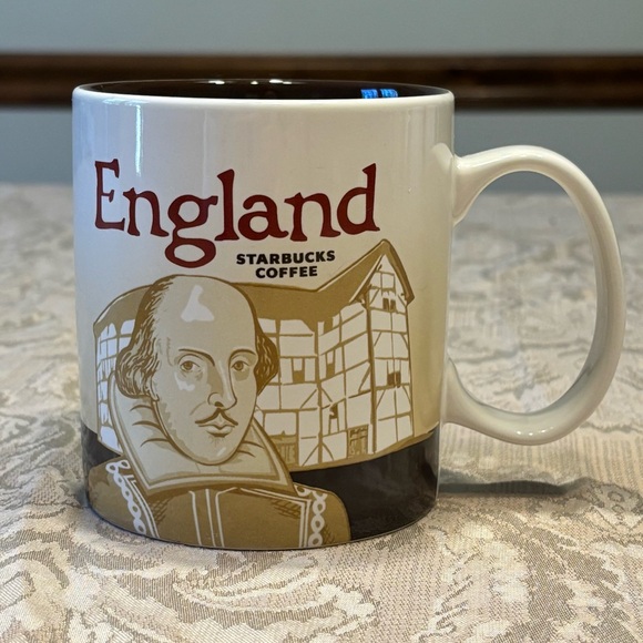 Starbucks Global Icon City Collector Series England Shakespeare Mug 2014 16oz - Picture 1 of 9